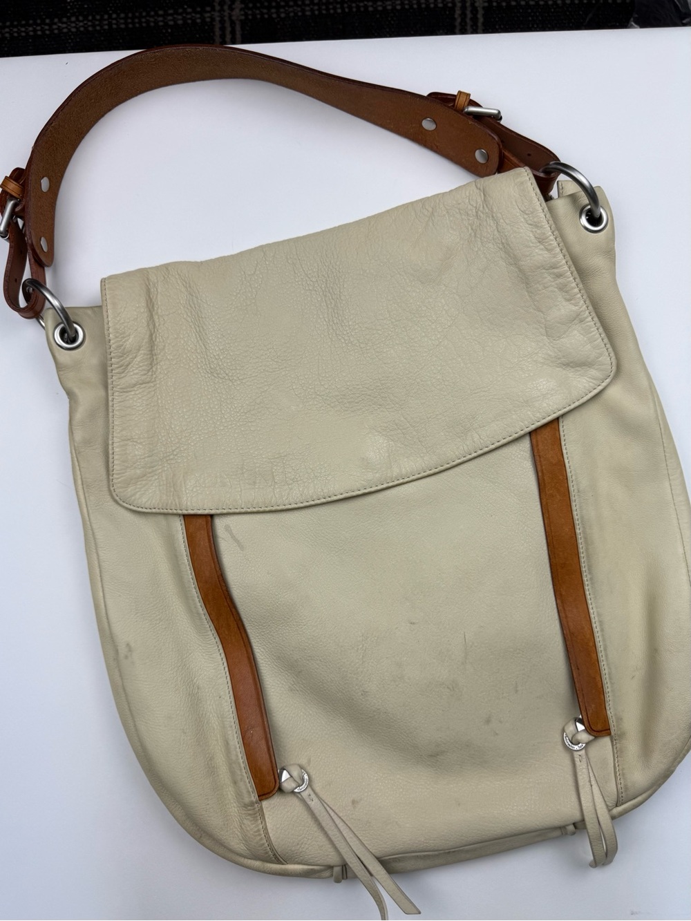 CHRISTOPHER KON Leather Shoulder Hobo Bag